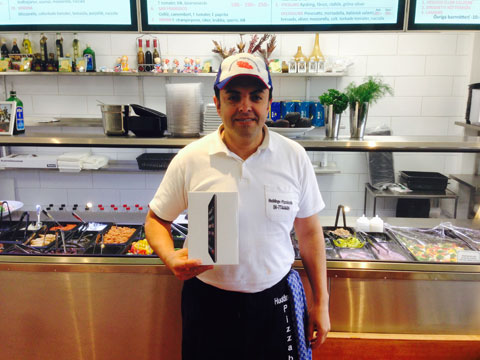 Huddinge Pizzeria <br>Vinnaren av Arla tävlingen v.7(iPaid Mini)